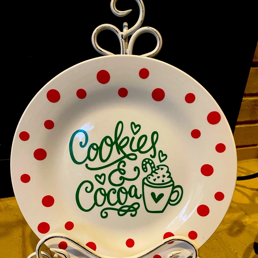 Christmas Cookie Decorative Plate